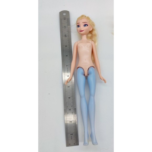Disney Princess Hasbro FROZEN 2 Elsa Doll Nude Barbie Toy Blue Legs 2018 #E709 - Picture 7 of 7